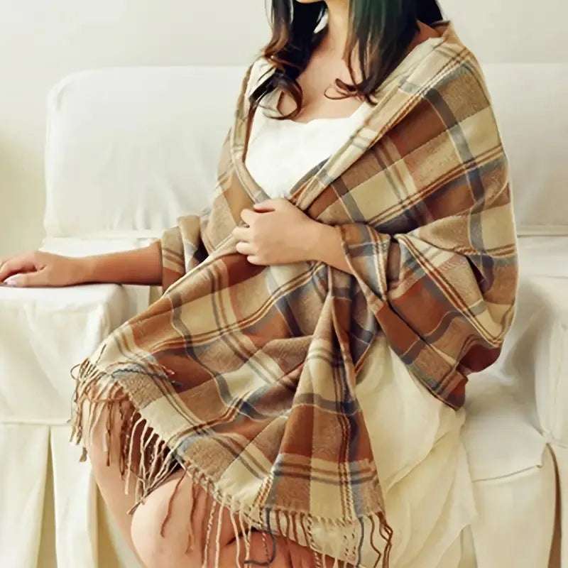 Soft Cashmere Scarf Cozy Warm Lightweight Accessory