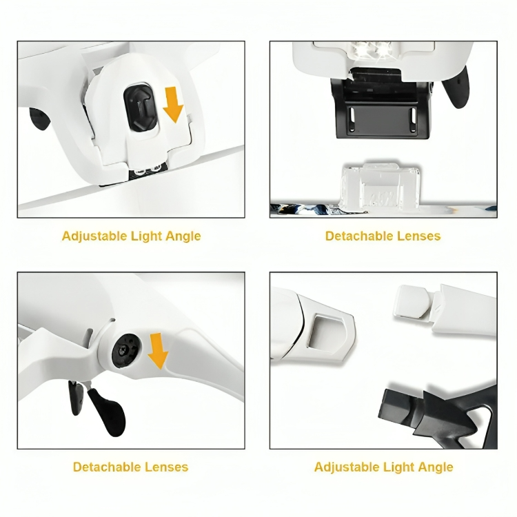 FocusMate™ - Hands-Free Magnifying Glass for Clear Detail Viewing