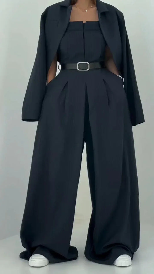Chic Lightweight Women's Jacket Set