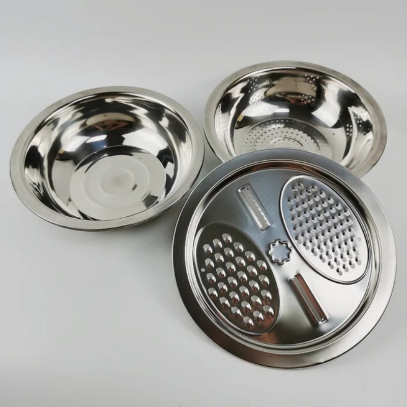FlexiPrep™ - Multi-Function Kitchen Tool for Draining, Grating & Cutting