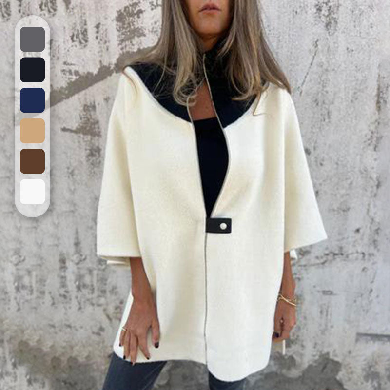 Chic Bicolor Long Jacket for Elegant Layers
