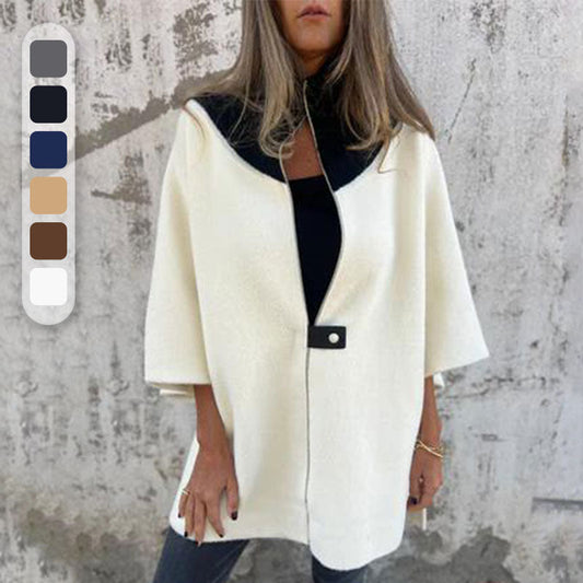 Chic Bicolor Long Jacket for Elegant Layers