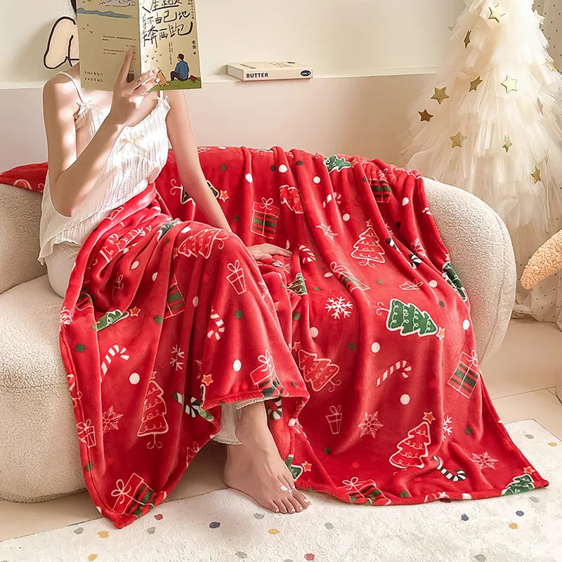 Nordvelle™ - Soft Flannel Christmas Throw Blanket, Cozy & Warm