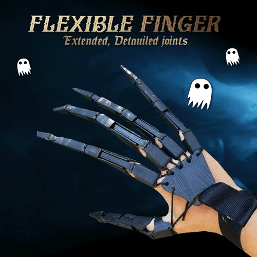 3D Articulated Finger Extension Costume Accessory