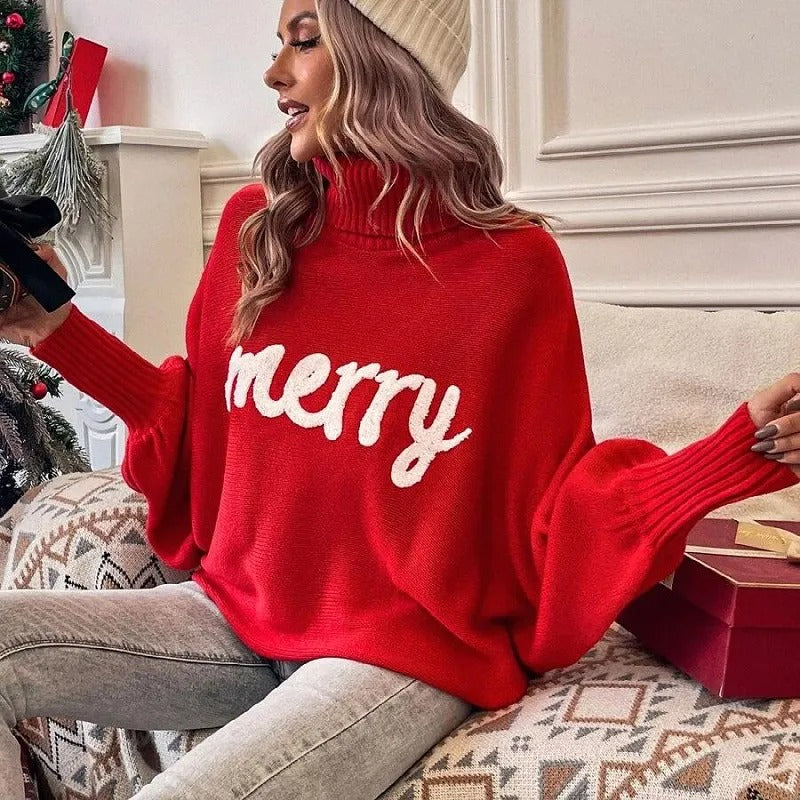 Cozy Christmas Snowflake Knit Sweater - Festive Winter Style