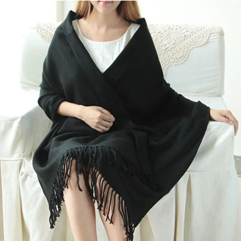 Soft Cashmere Scarf Cozy Warm Lightweight Accessory