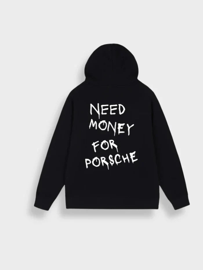 Cozy Casual Hoodie with Playful Graphic Design