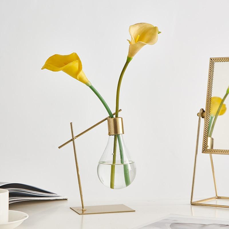 Modern Glass Bulb Vase for Home Decor
