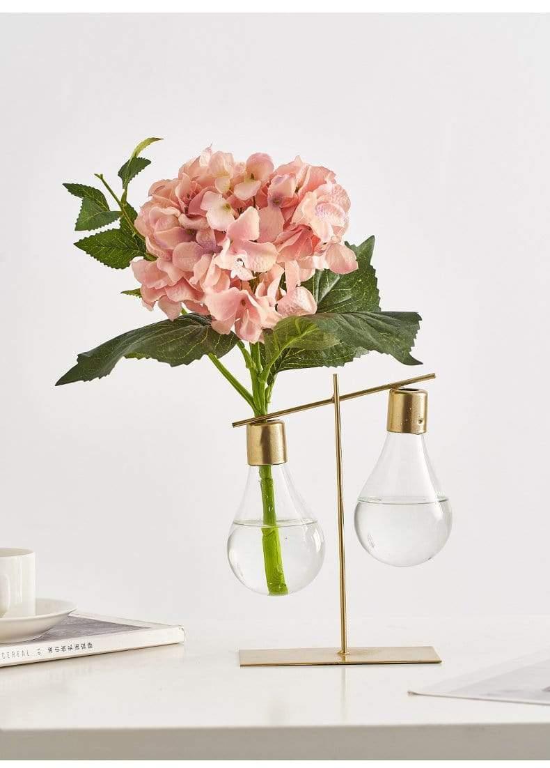 Modern Glass Bulb Vase for Home Decor