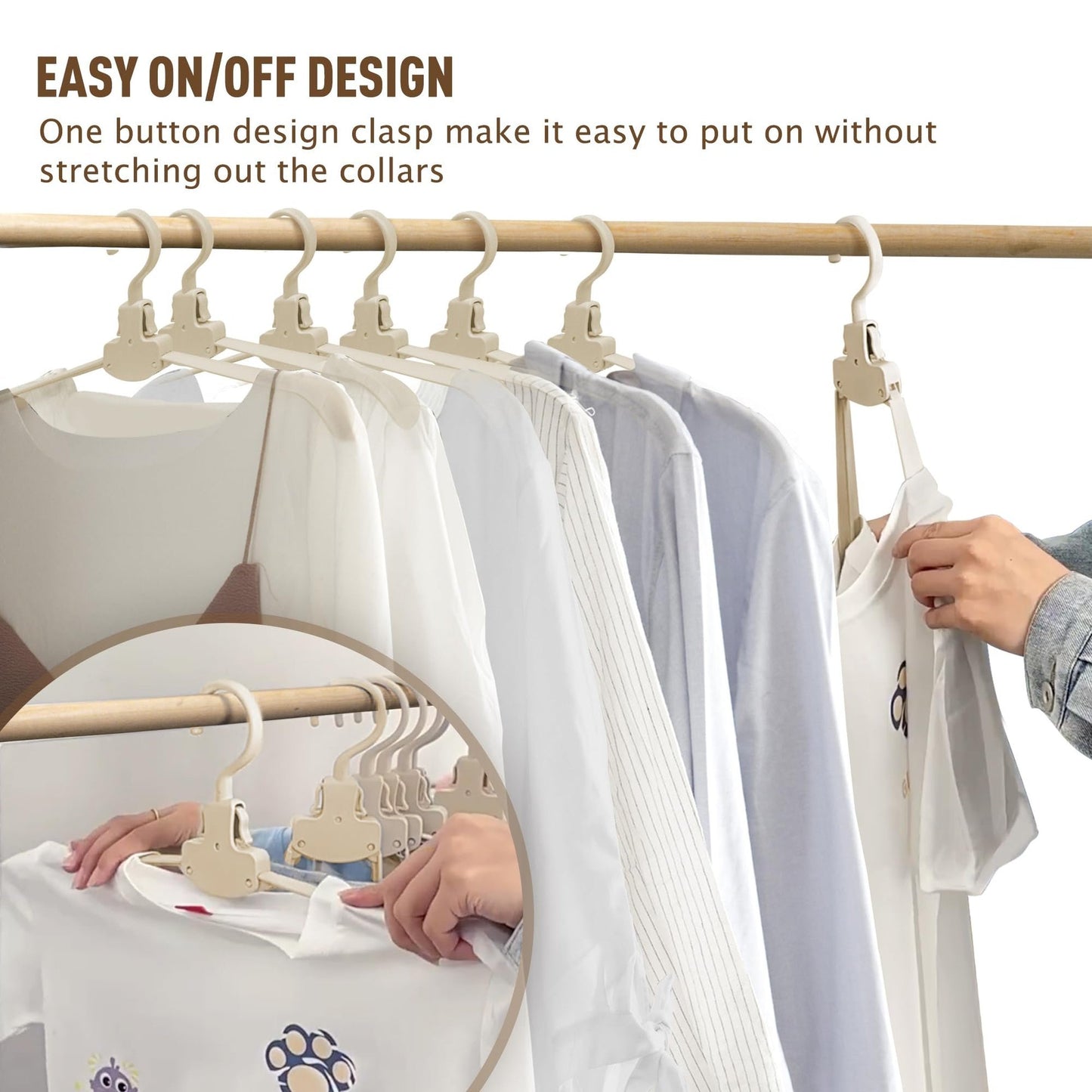 Flextrock™ - Foldable Space-Saving Clothes Hangers, 10-Pack