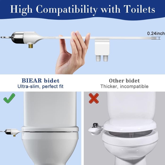 AquaFlow™ - Smart Toilet Flusher with Temperature Control
