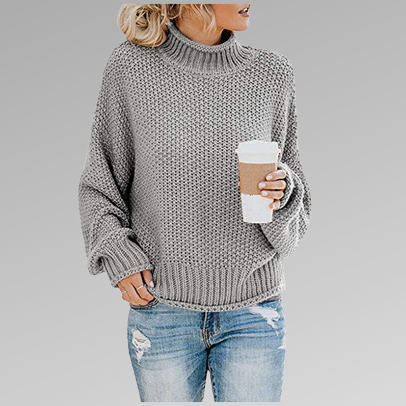 Cozy High Collar Pullover Sweater