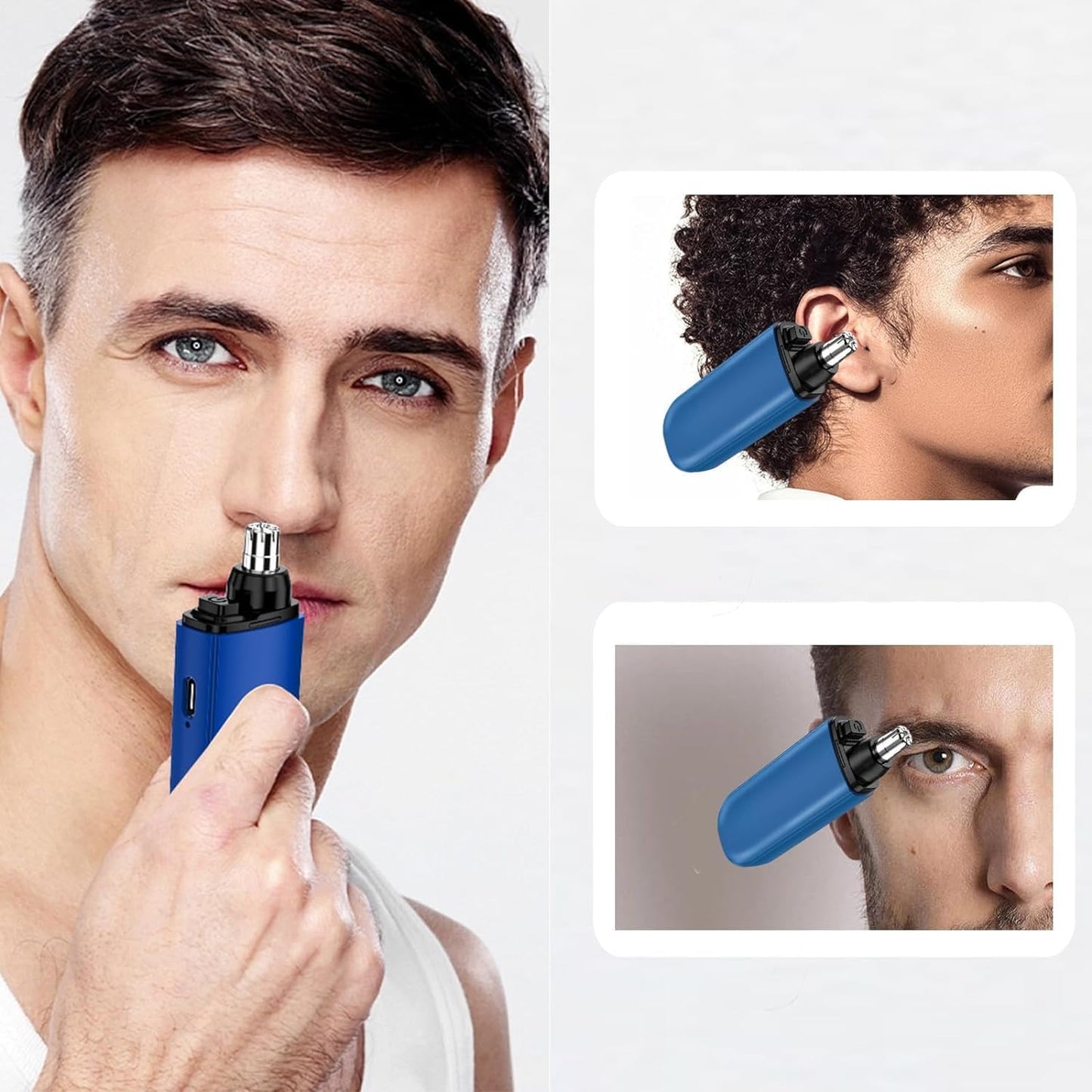 Compact Portable Nose Hair Trimmer for Easy Grooming On-The-Go
