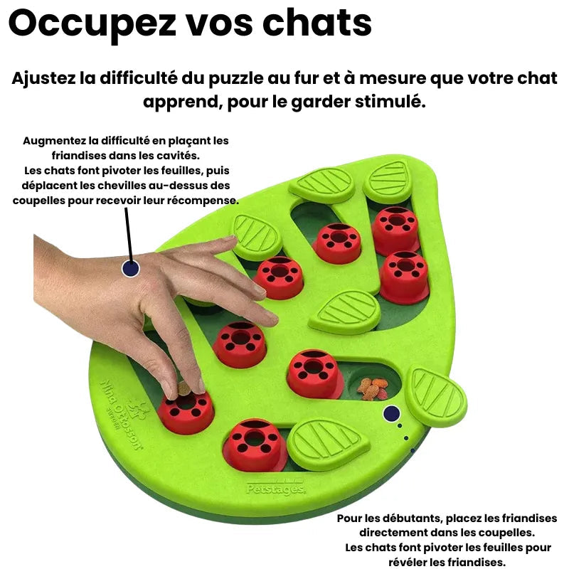 PurrPlay™ - Interactive Puzzle Cat Bowl for Engaging Mealtime