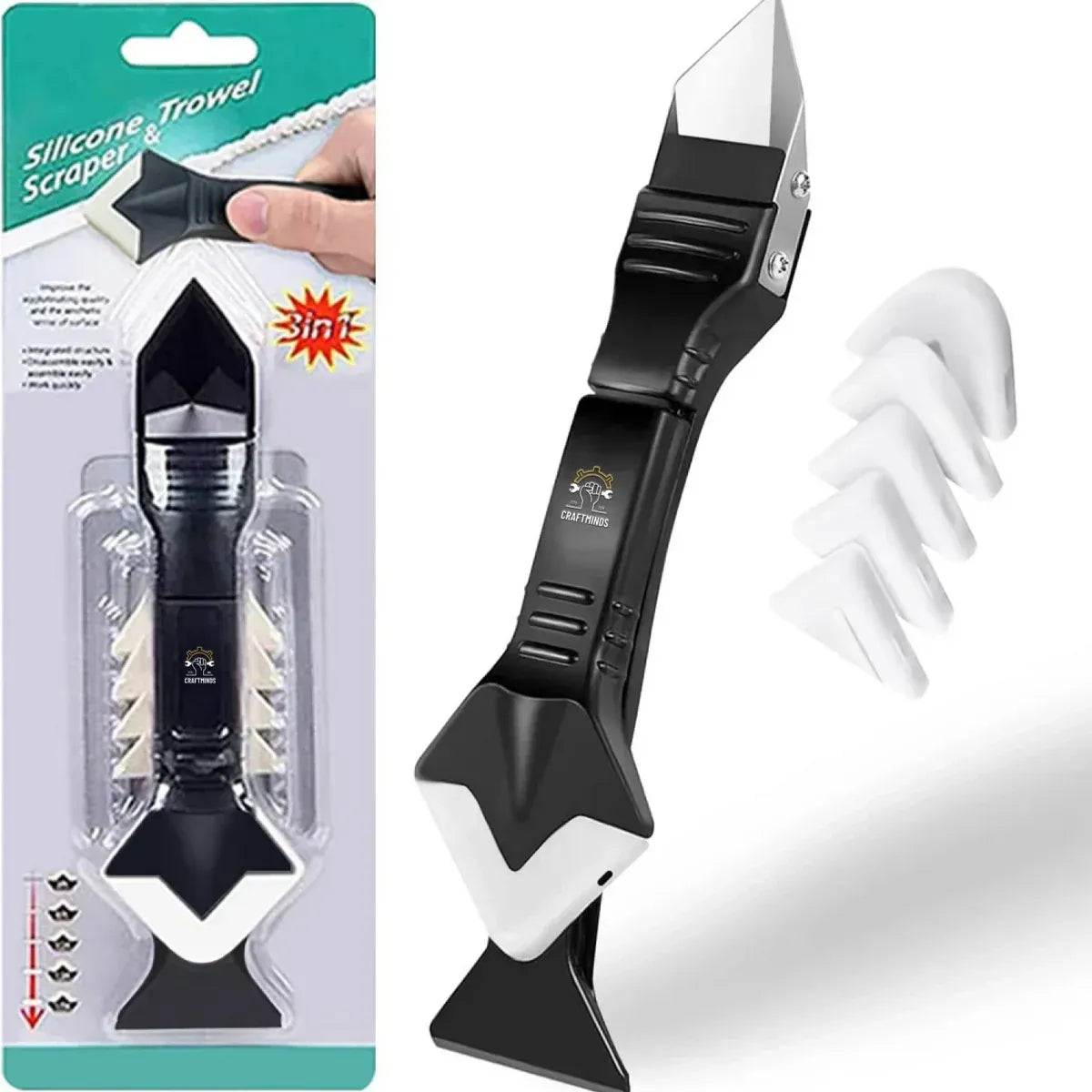 SealEase™ - 3-in-1 Silicone Caulking Tool