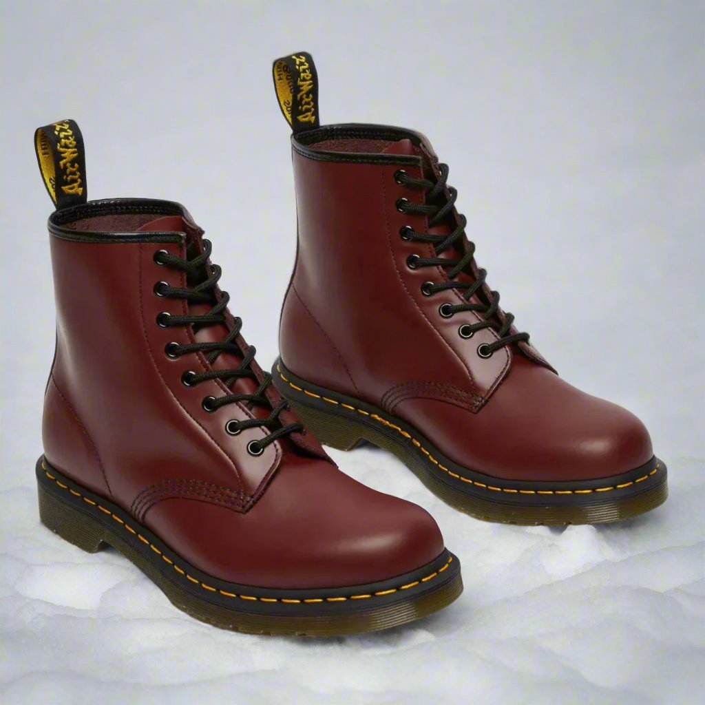 Classic Elegant Lace-Up Leather Boots