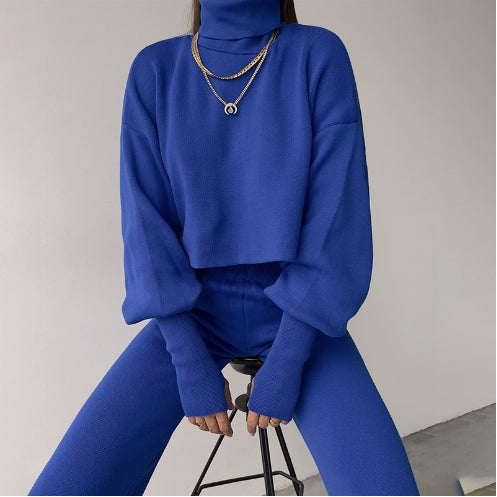 Eaksone™ - Cozy Turtleneck Knit Gloves Set