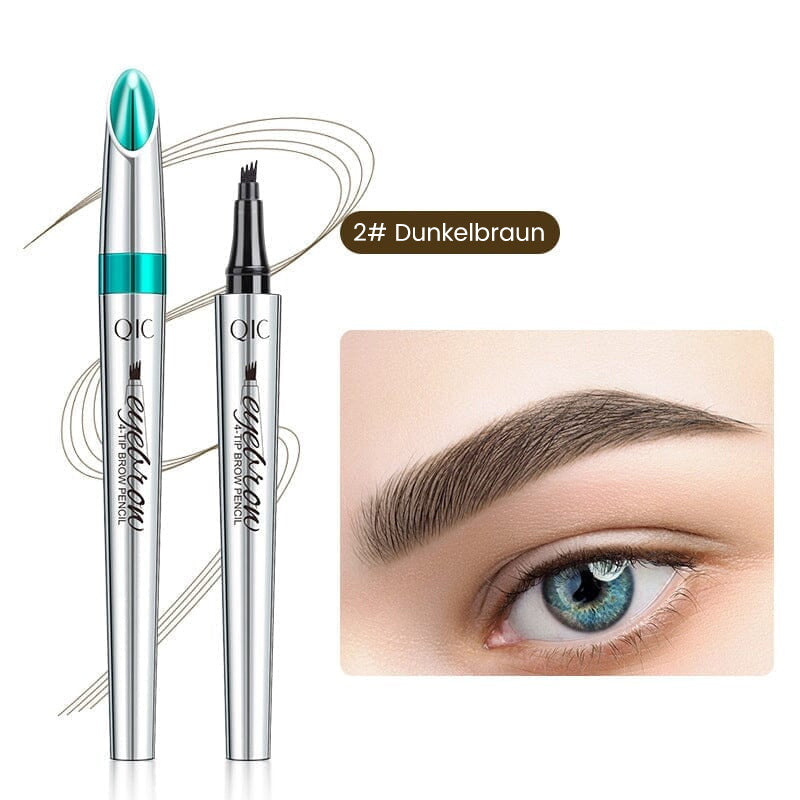 Waterproof 3D Eyebrow Pencil with Four Fork Tips