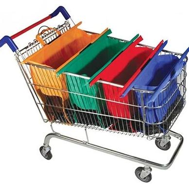 EcoTrolley™ - Intelligent Reusable Shopping Bags for Everyday Eco-Friendly Use