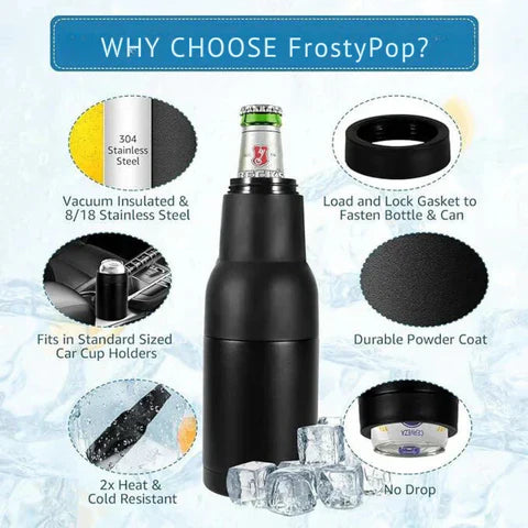 Frosted Glass Beer Mug for Icy Cold Drinks