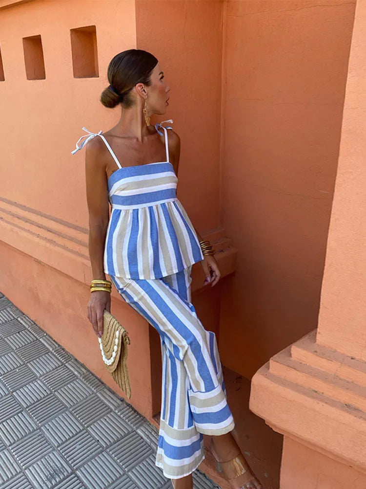 Vibrant Printed Two-Piece Set for Breezy Summer Style