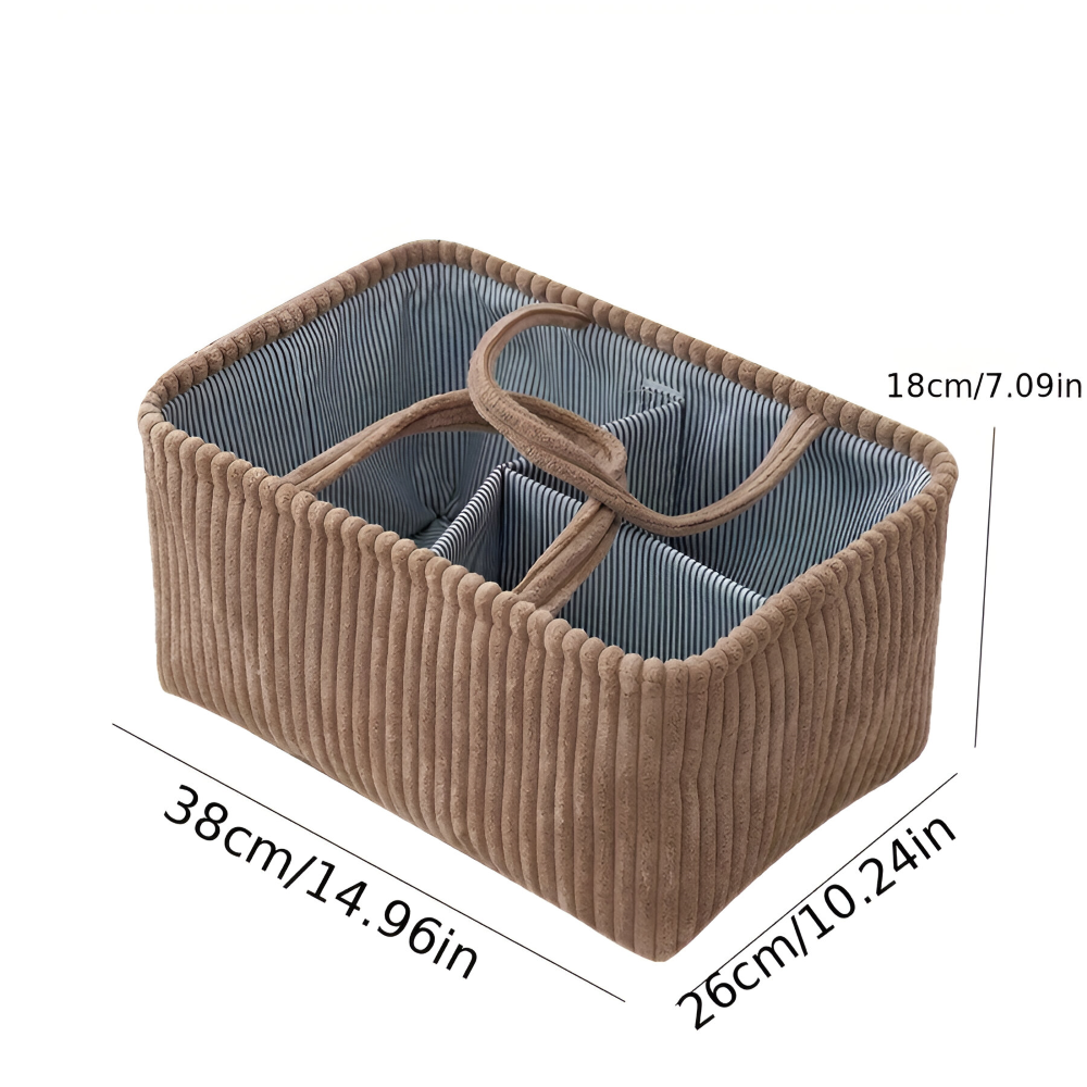 StorEase™ - Polyester Compartment Storage Basket