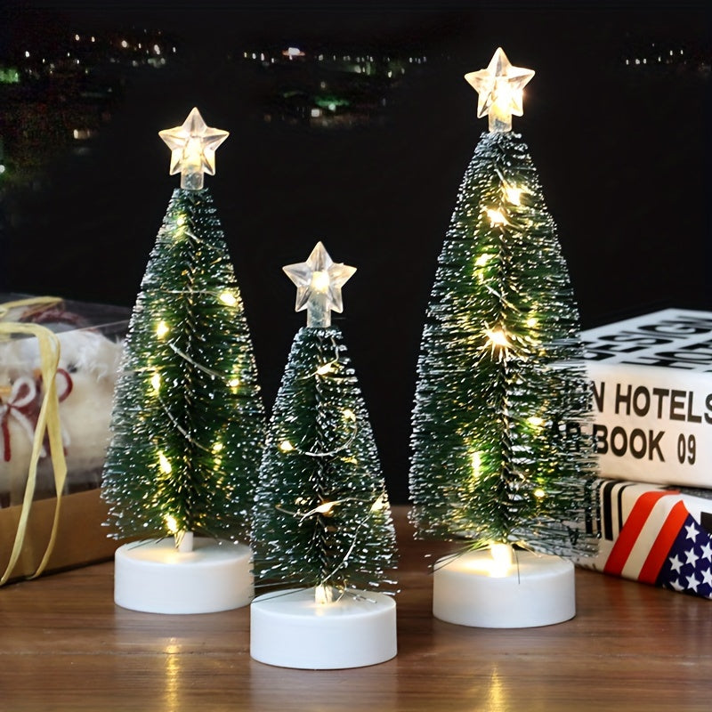 GlowNest™ - 3-Piece Lighted Indoor Tree Décor Set