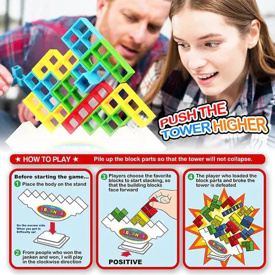 PlayNest™ - Swing Stack Balance Tower Toy