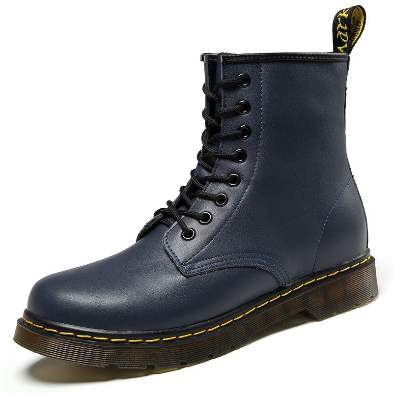 Classic Elegant Lace-Up Leather Boots