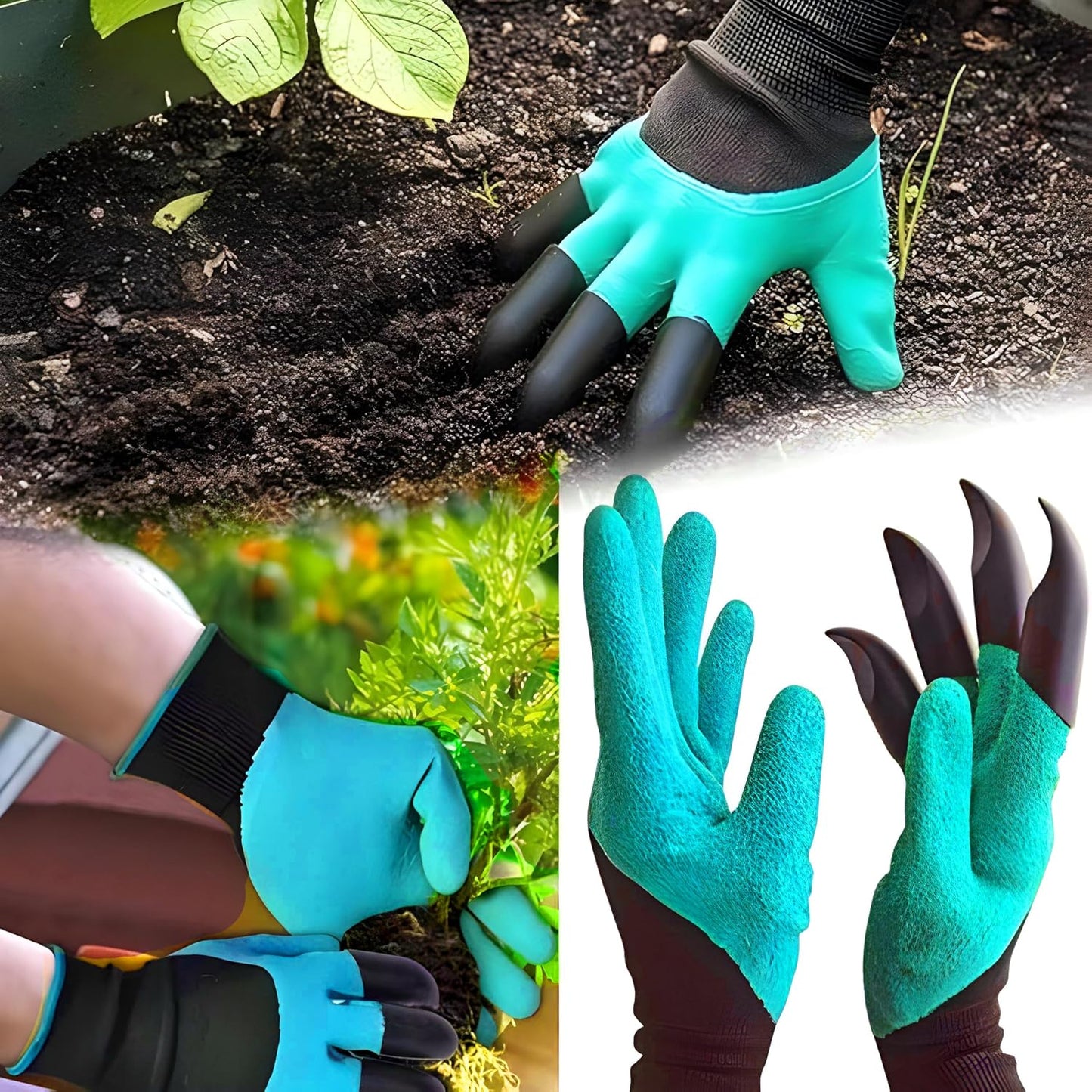 DigMaster™ - Durable Garden Gloves with Built-In Claws