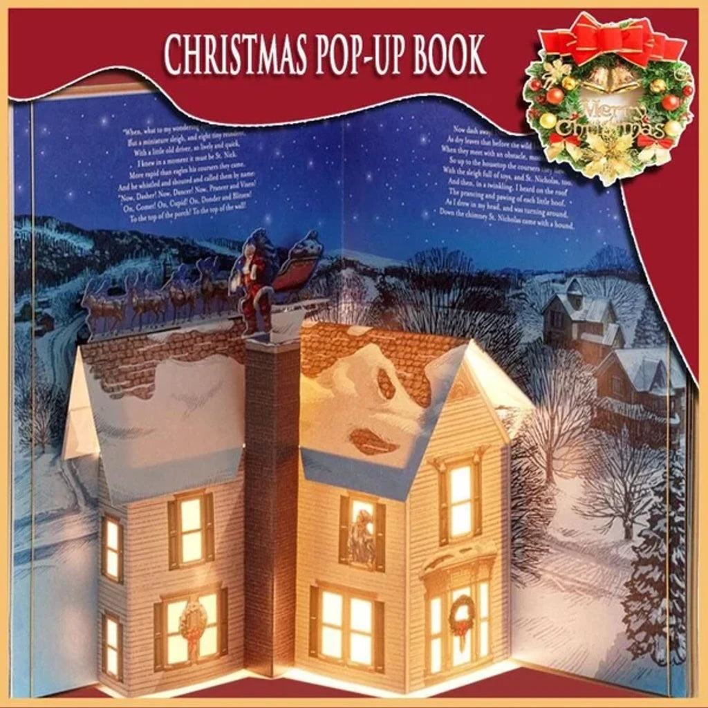 WonderTale™ - Whimsical Christmas Eve Pop-Up Book with Lights & Sound