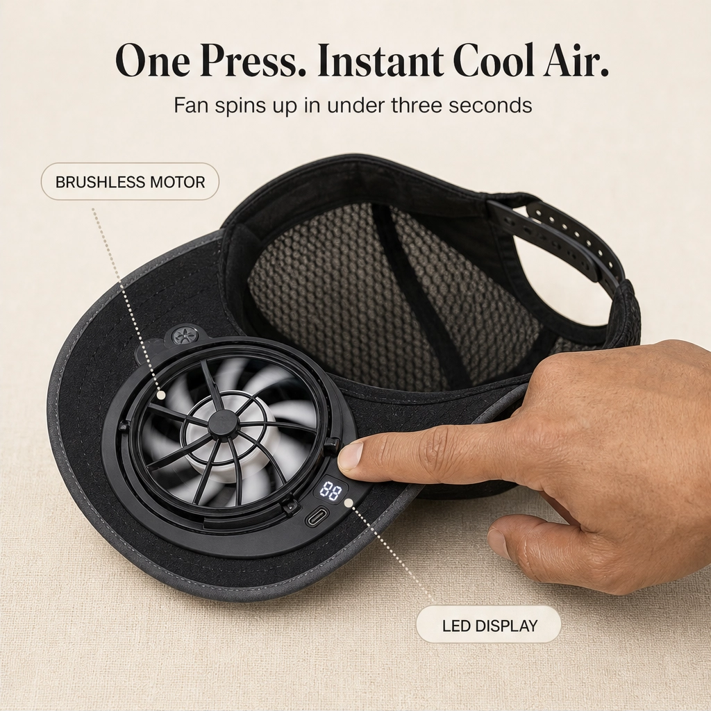 BreezeGuard - Stay Cool and Protected Hands-Free in the Sun