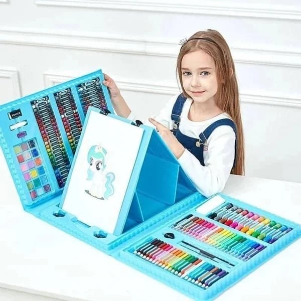 CreativeJoy™ - 6-in-1 Art Set with Painting Tools & Vibrant Colors