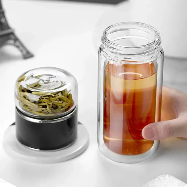 Infusea™™ – Elegant Glass Tea Maker for Perfect Brews