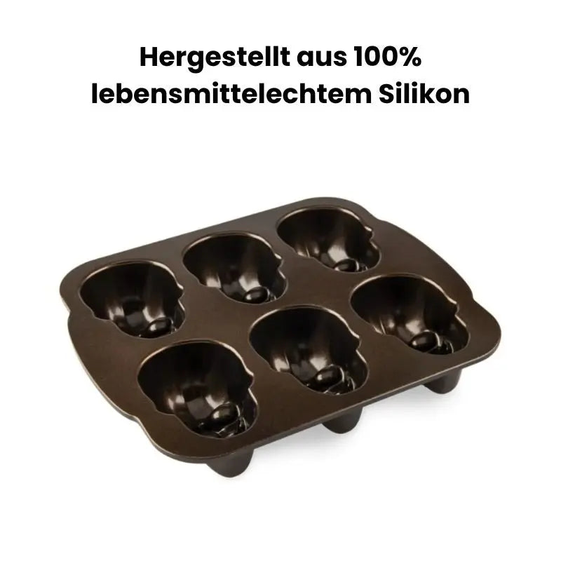 Spooky 3D Skull Halloween Cake Mold