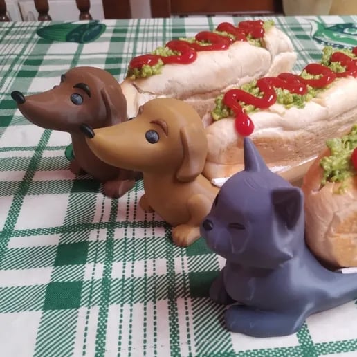 Cute Dachshund Dog Decorative Serving Tray