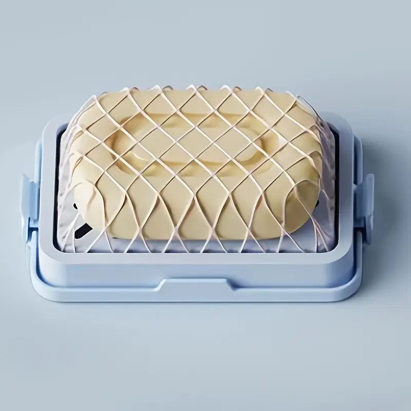 Hygienic Soap Dish and Foam Net Combo for Quick-Drying and Saving Soap