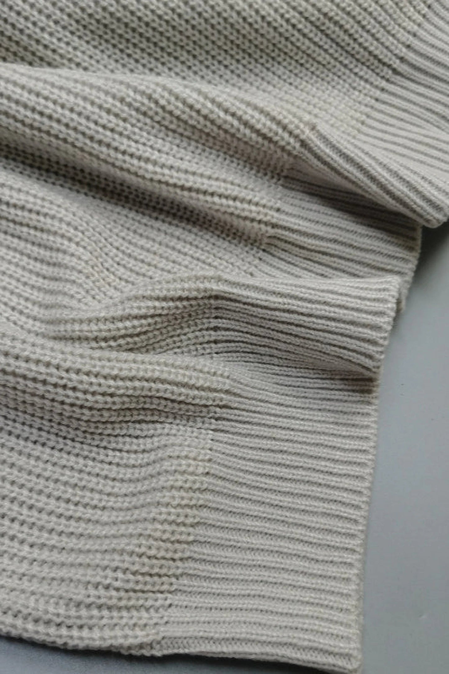 Relaxed V-Neck Knit Sweater