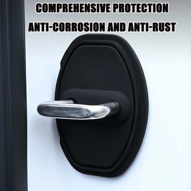 Silicone Car Door Lock Covers - Protective Key Guard Set