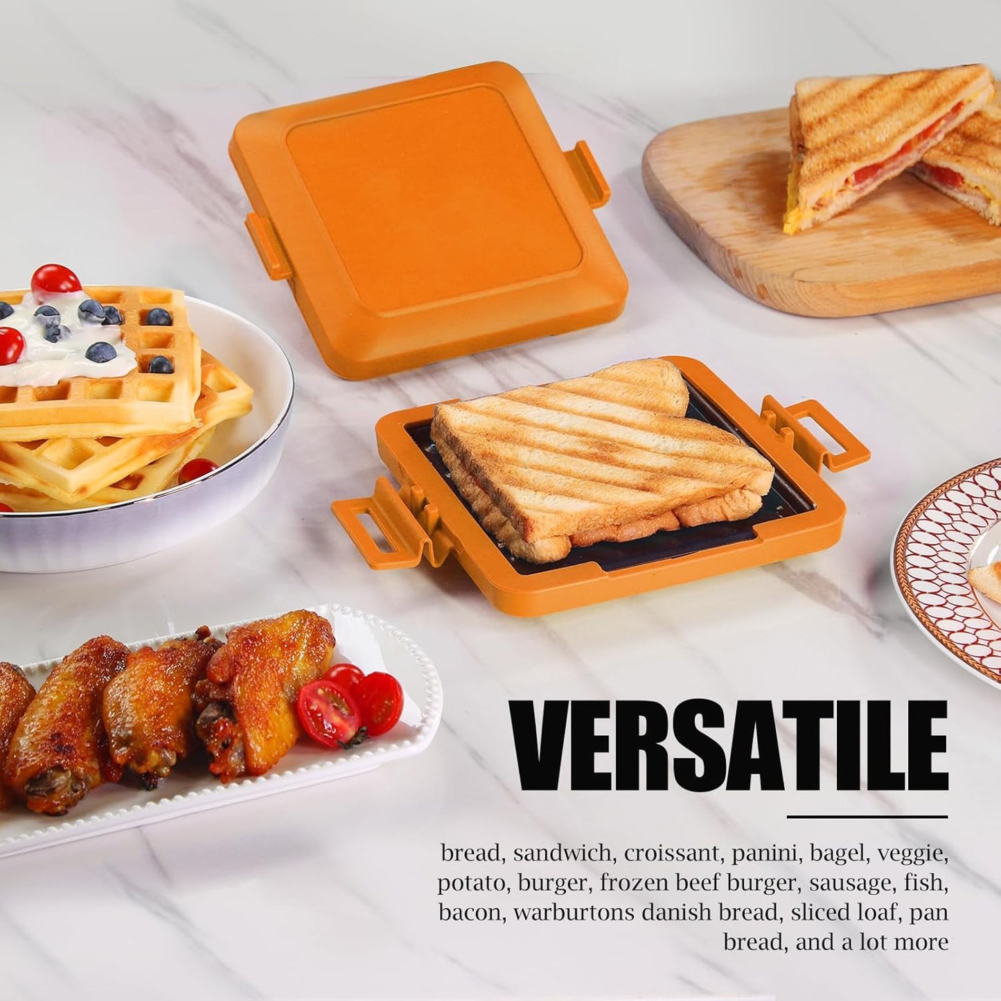 Compact Microwave Toastie Sandwich Maker for Quick Snacks