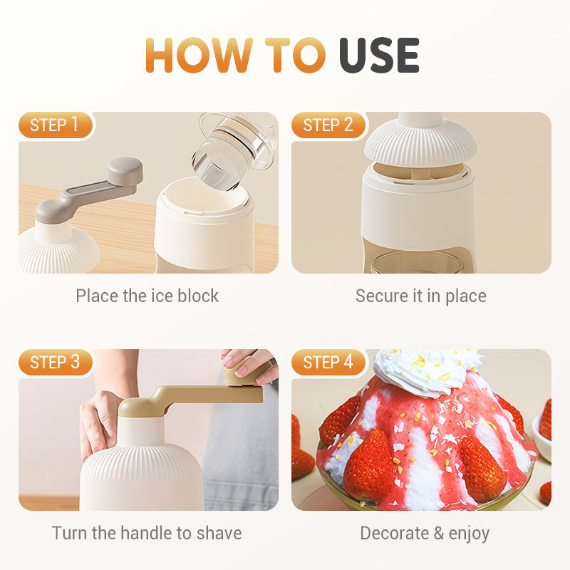 GlacierEase™ - Hand Crank Ice Shaver