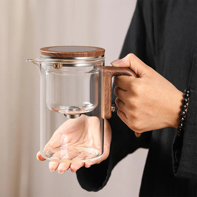 Elegant Heat-Resistant Glass Teapot for Loose Leaf Brewing