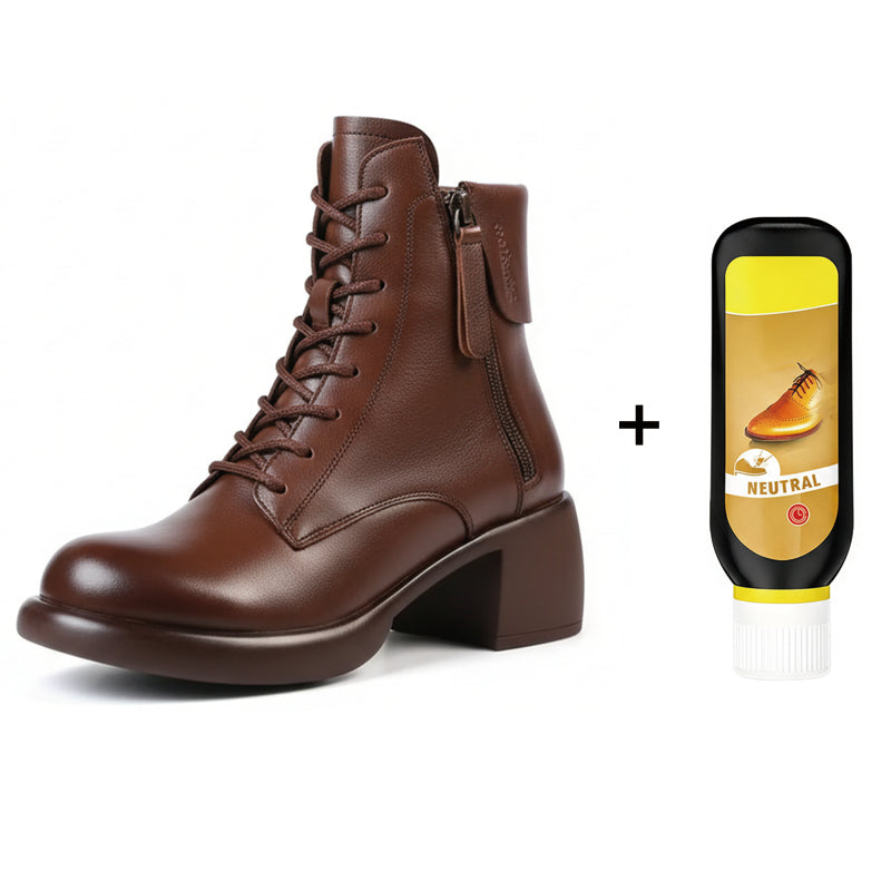 Plush Lined Leather Boots