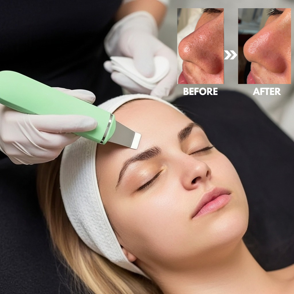 SkinSonic™ - Ultrasound Skin Scrubber for Deep Cleansing & Glow