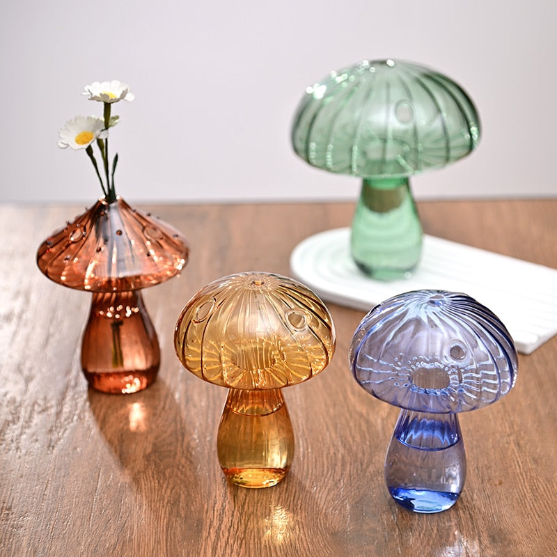 Elegant Crystal Mushroom Glasses Set for Stylish Entertaining