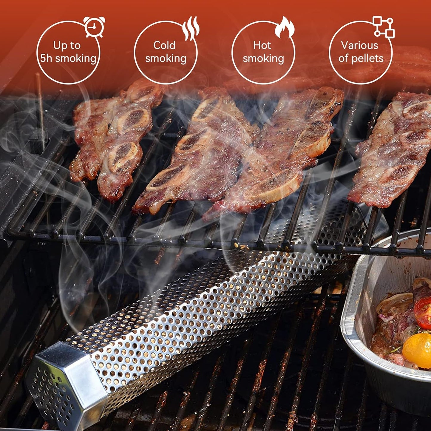 SmokeMaster™ - Stainless Steel Pellet Grill Box for Smoky BBQ Flavor
