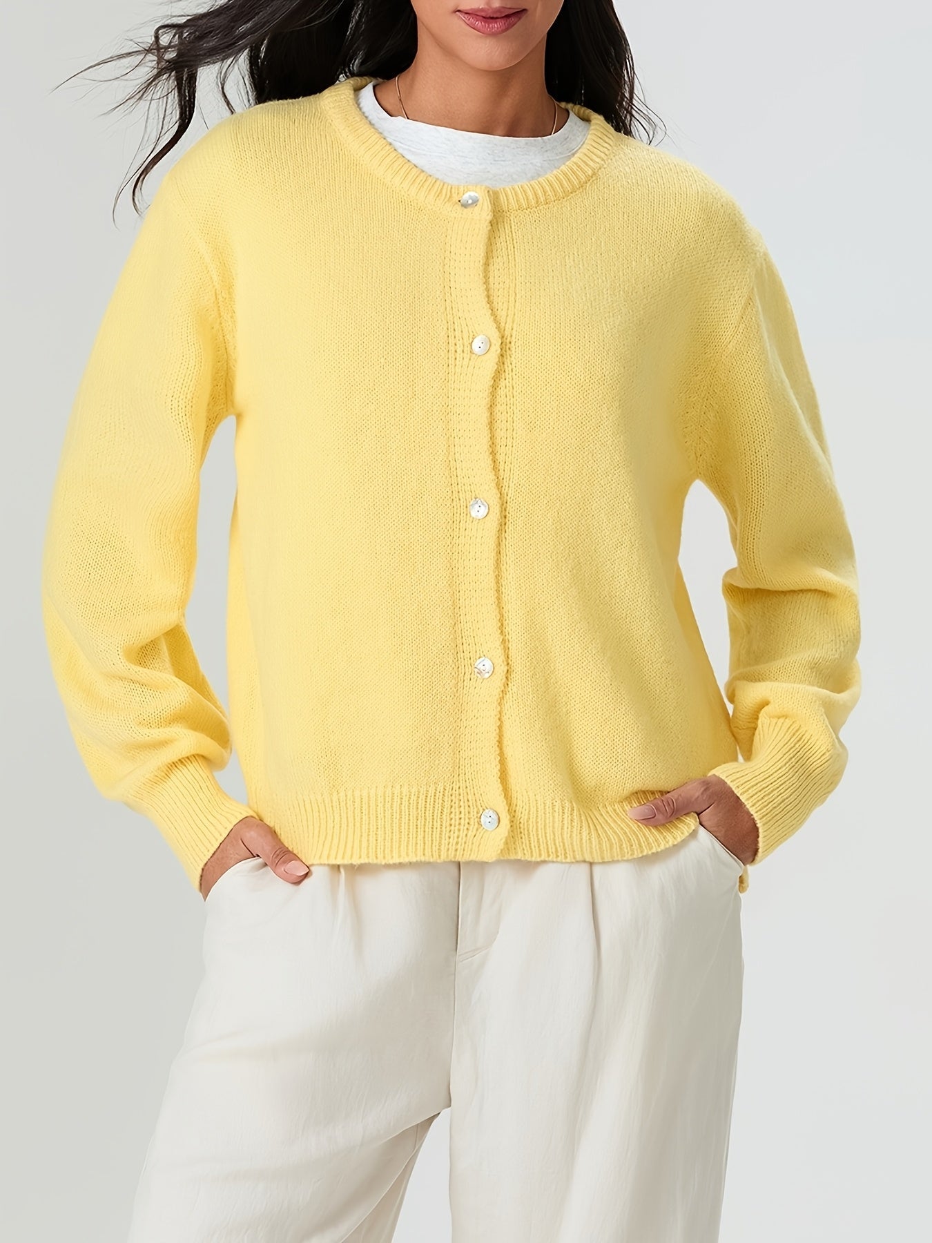 Soft Cashmere Knit Cardigan