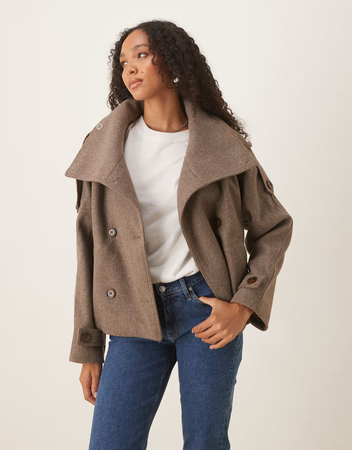 Chic Autumn Wool Pea Coat