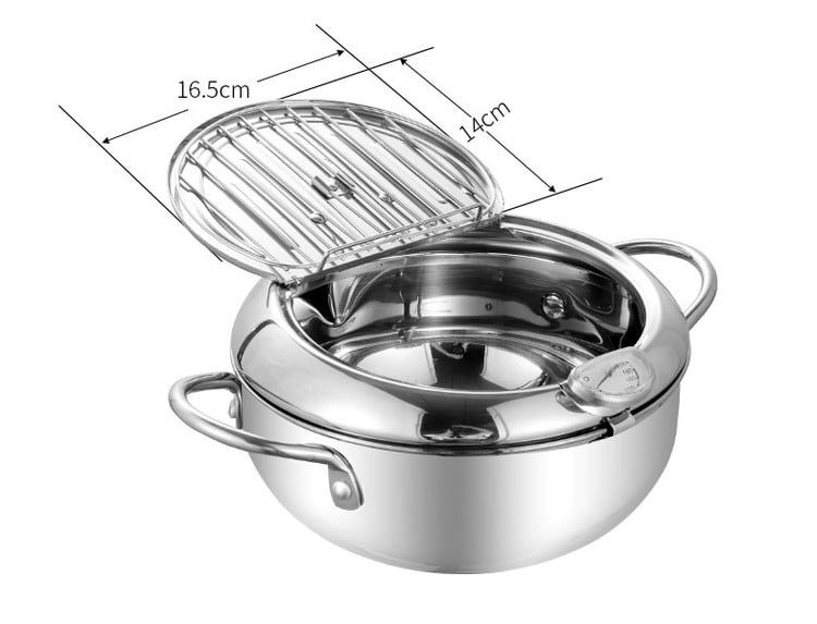 CrispEase™ - Stainless Steel Deep Fryer for Perfect Crispy Fries