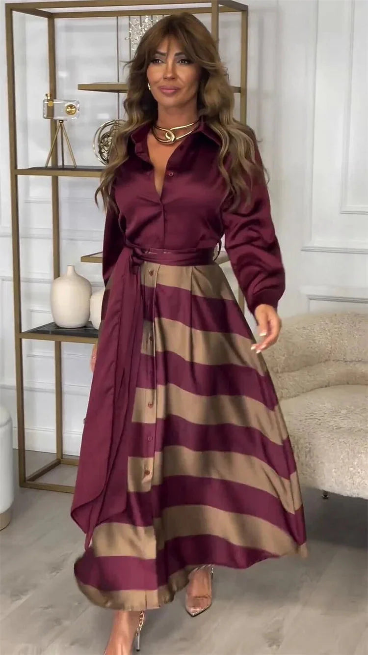 Elegant Long Sleeve Women's Evening Dress